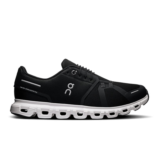 On Running Cloud 6 Men's Shoes-Men's Footwear-Black | White-8-Kevin's Fine Outdoor Gear & Apparel