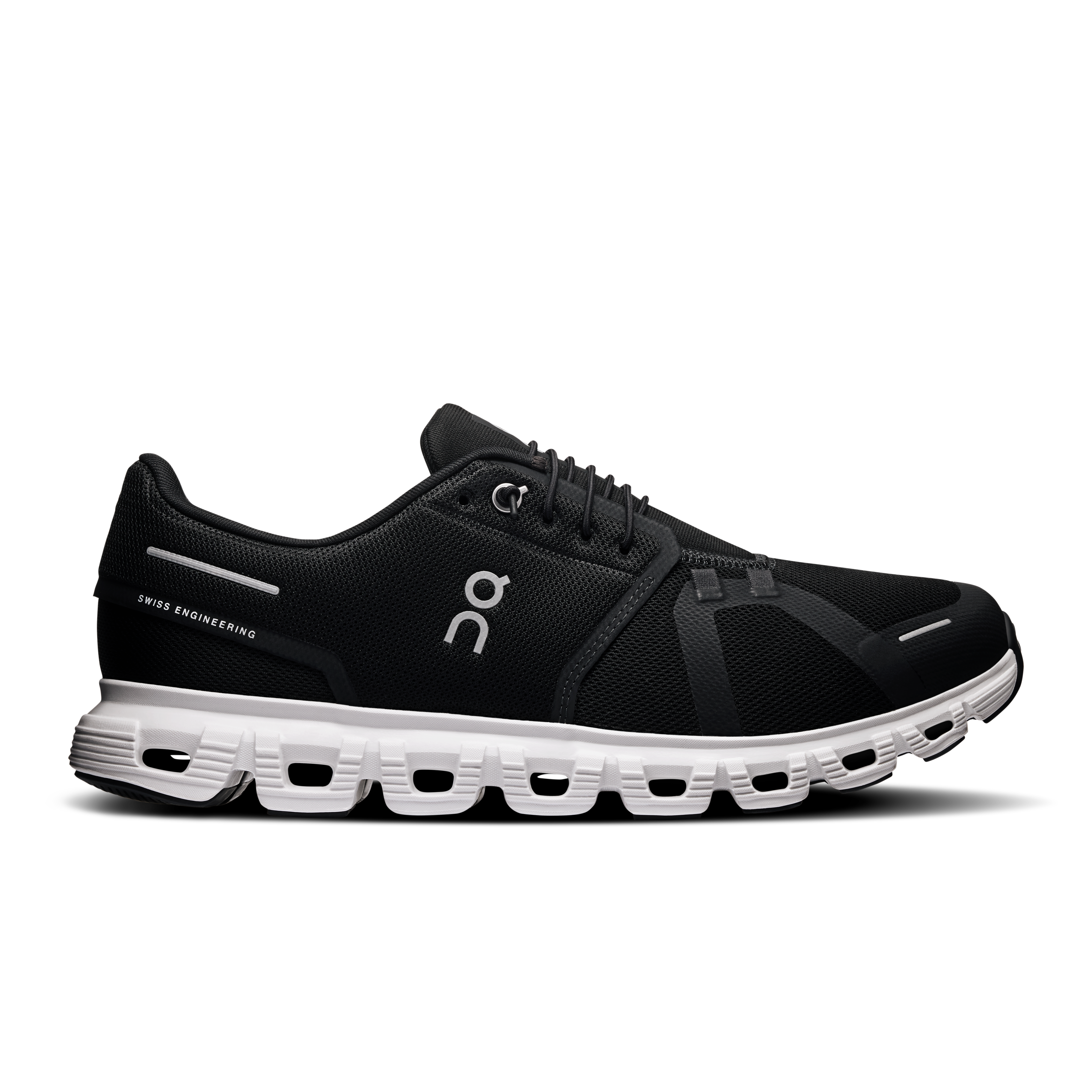 On Running Cloud 6 Men's Shoes-Men's Footwear-Black | White-8-Kevin's Fine Outdoor Gear & Apparel