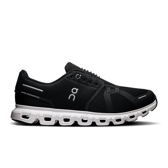 On Running Cloud 6 Men's Shoes-Men's Footwear-Black | White-8-Kevin's Fine Outdoor Gear & Apparel