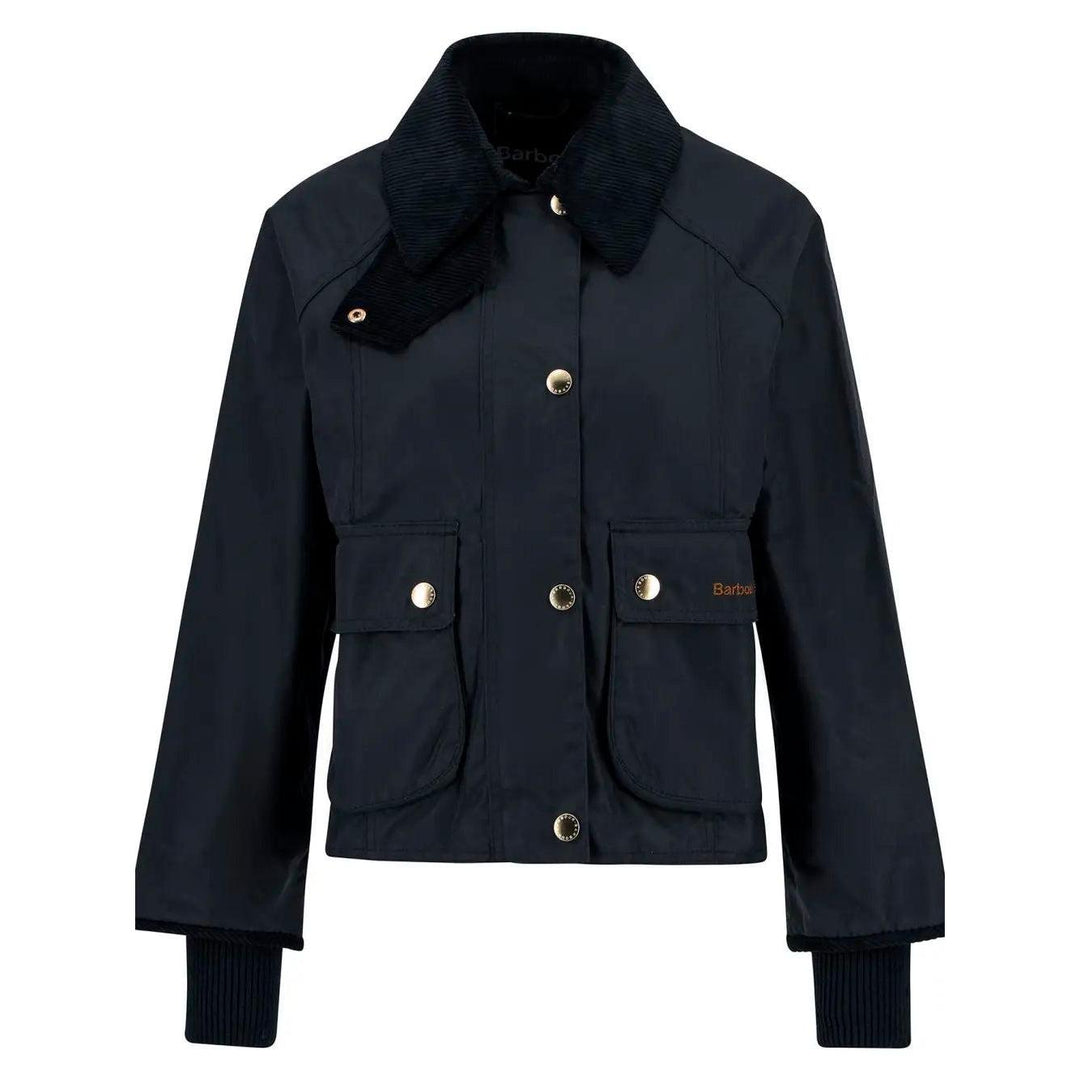 Barbour Cropped Beadnell Wax Jacket-Women's Clothing-Kevin's Fine Outdoor Gear & Apparel
