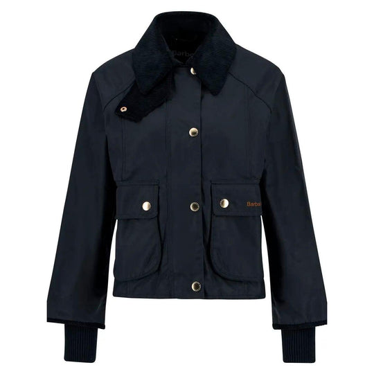 Barbour Cropped Beadnell Wax Jacket-Women's Clothing-Kevin's Fine Outdoor Gear & Apparel