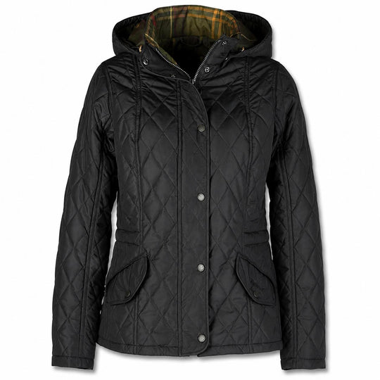 Barbour Women's Millfire Quilted Jacket-Women's Clothing-Black-US 2/UK 6-Kevin's Fine Outdoor Gear & Apparel