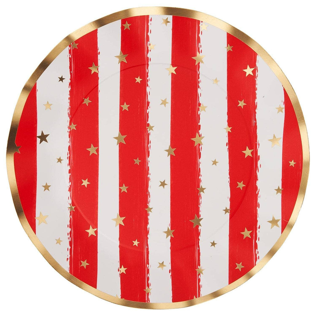 Sophistiplate Patriotic Confetti Wavy Dinner Plate-Home/Giftware-Kevin's Fine Outdoor Gear & Apparel
