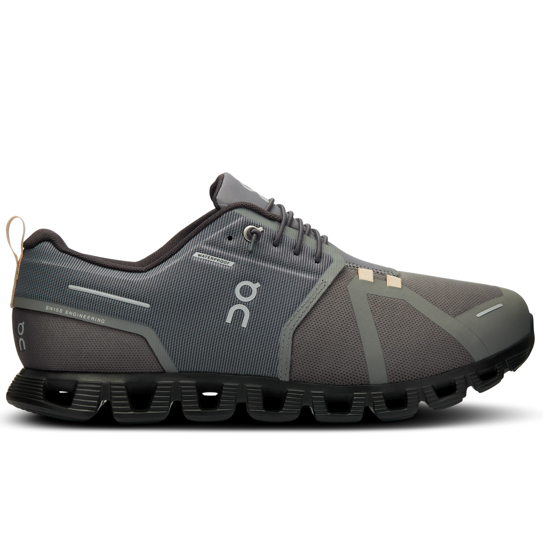 On Running Men's Waterproof Cloud 5 Shoes-Footwear-ASPHALT|MAGNET-8-Kevin's Fine Outdoor Gear & Apparel
