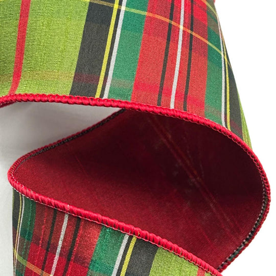 4" x 10yds Dupion Tradition Tartan Ribbon