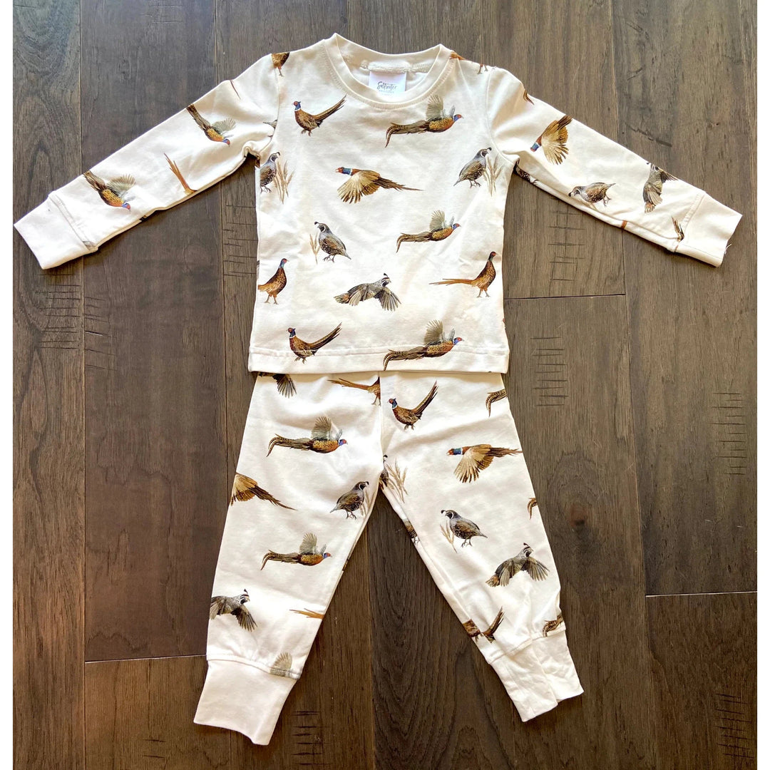 Saltwater Swaddle Kids Pajamas-Children's Clothing-Pheasants & Quail-6-12 Months-Kevin's Fine Outdoor Gear & Apparel