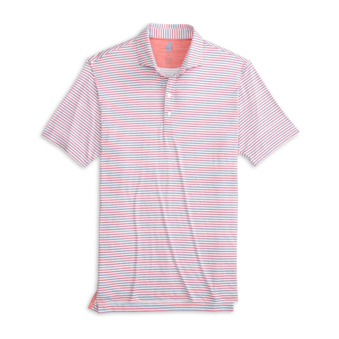 Johnnie-O Warwick Striped Featherweight Performance Polo-Men's Clothing-Kevin's Fine Outdoor Gear & Apparel