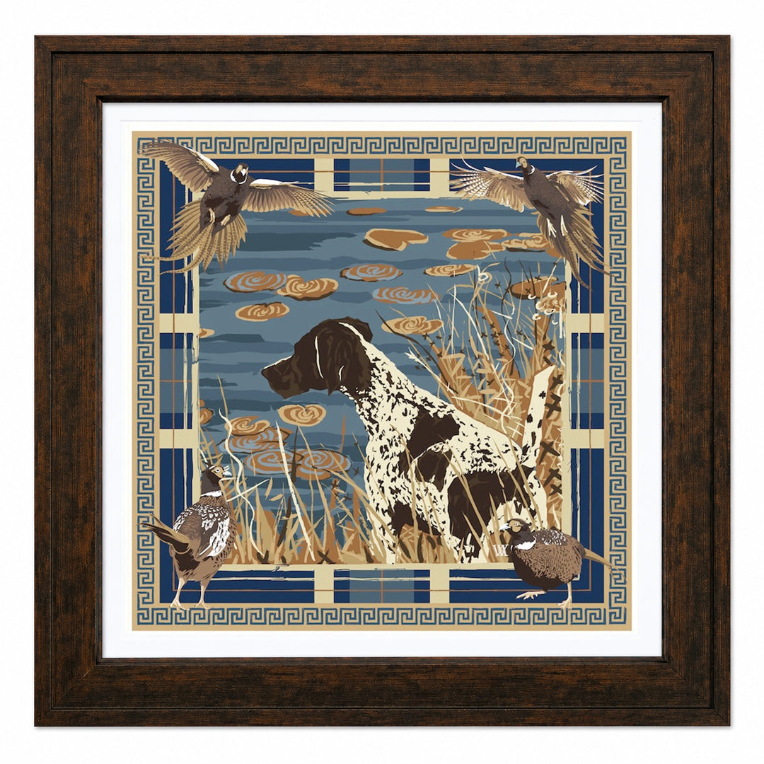 30" Framed Paper Scarf Design Artwork
