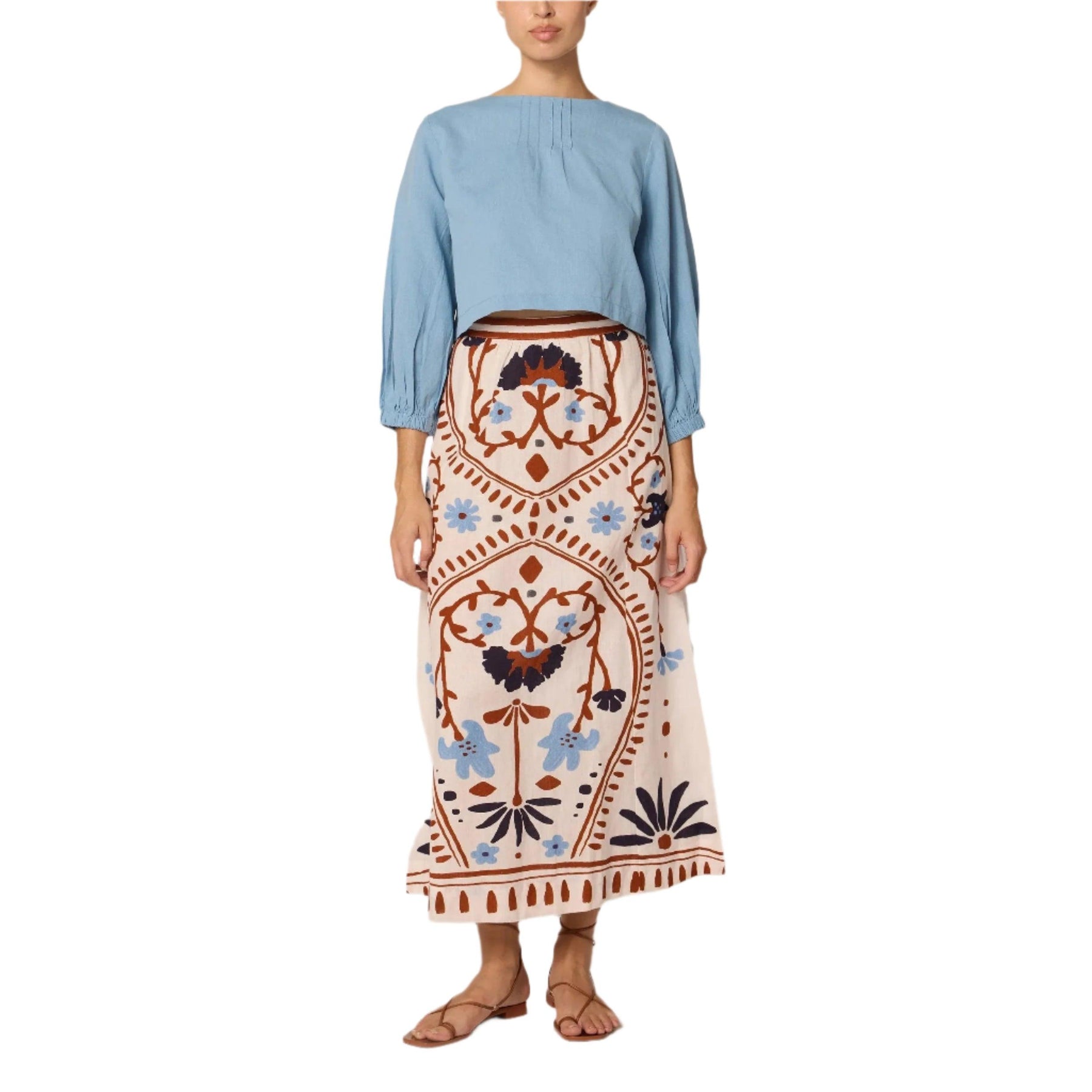 S【新品】QUEENE and BELLE Lee Skirt 綿100% 3 juliet-ankle-skirt-liliana-