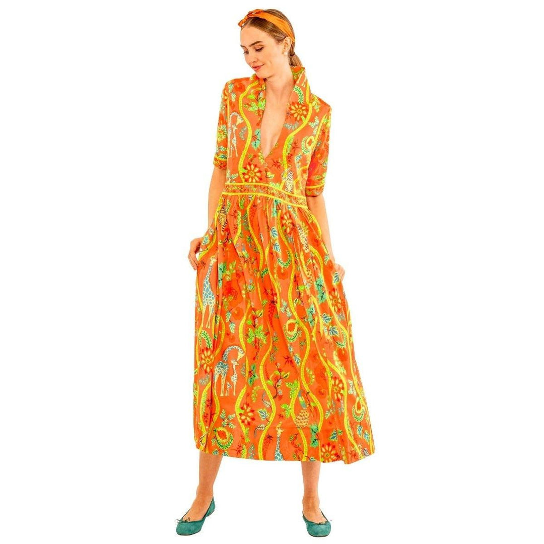 Gretchen Scott Jungle Symphony Dress-Women's Clothing-Orange-XS-Kevin's Fine Outdoor Gear & Apparel