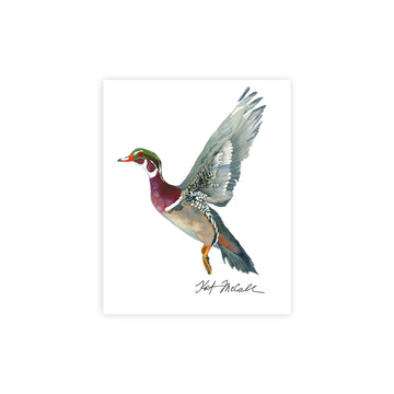 Kat McCall 8" x 10" Game Bird Prints-Home/Giftware-Wood Duck in Flight-Kevin's Fine Outdoor Gear & Apparel