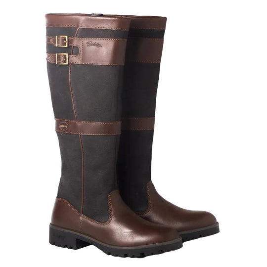 Dubarry Longford Waterproof Boot-Women's Footwear-Black/Brown-US 5-5.5/EU 35-Kevin's Fine Outdoor Gear & Apparel