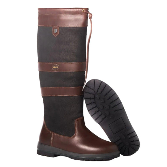 Dubarry Galway Boot for Ladies-Women's Footwear-Black-Brown-USW 5-5.5/EU35-Kevin's Fine Outdoor Gear & Apparel