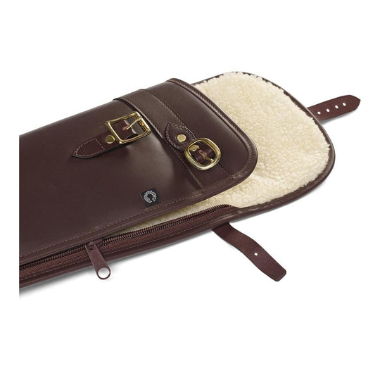 Byland Leather Shotgun Slip with Flap and Zip and Carry Handles-Hunting/Outdoors-Kevin's Fine Outdoor Gear & Apparel