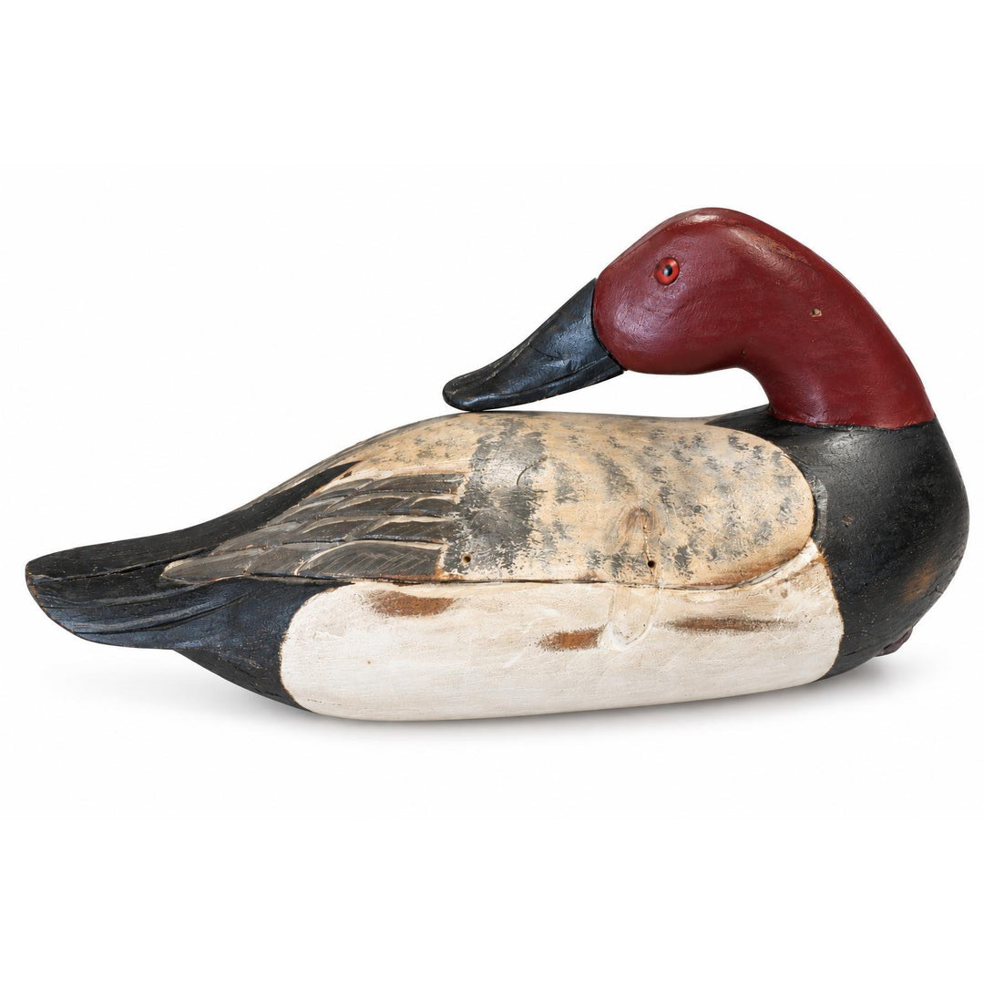 Hand Carved Canvas Back Duck Decoy