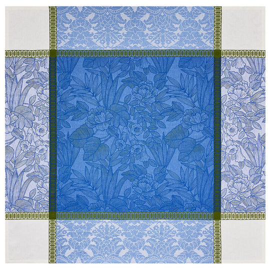Escapade European Tropical Linen Tablecloth-Home/Giftware-Blue-69" X 69"-Kevin's Fine Outdoor Gear & Apparel