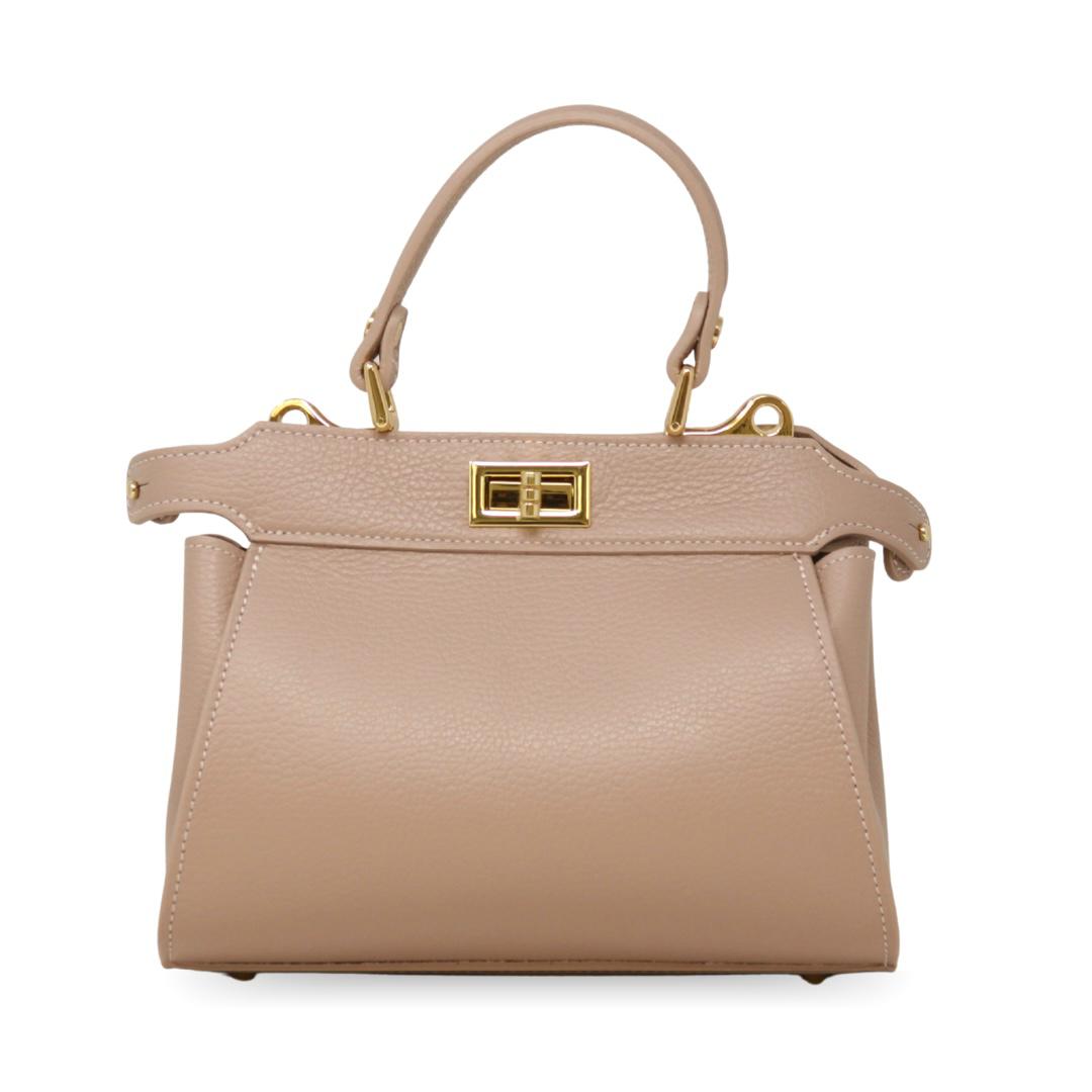 Kevin's Mini Top Handle Bag with Crossbody Strap-Women's Accessories-Nude-Kevin's Fine Outdoor Gear & Apparel