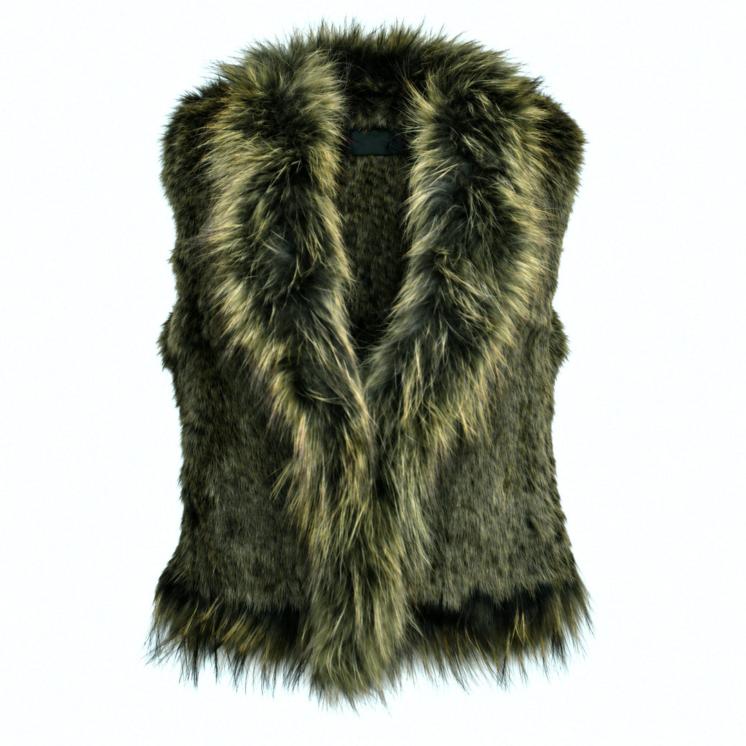 Gilet en fourrure de lapin