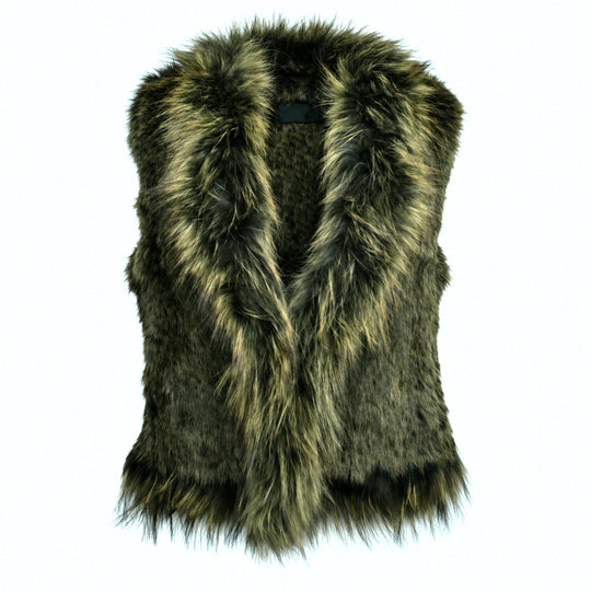 Gilet en fourrure de lapin