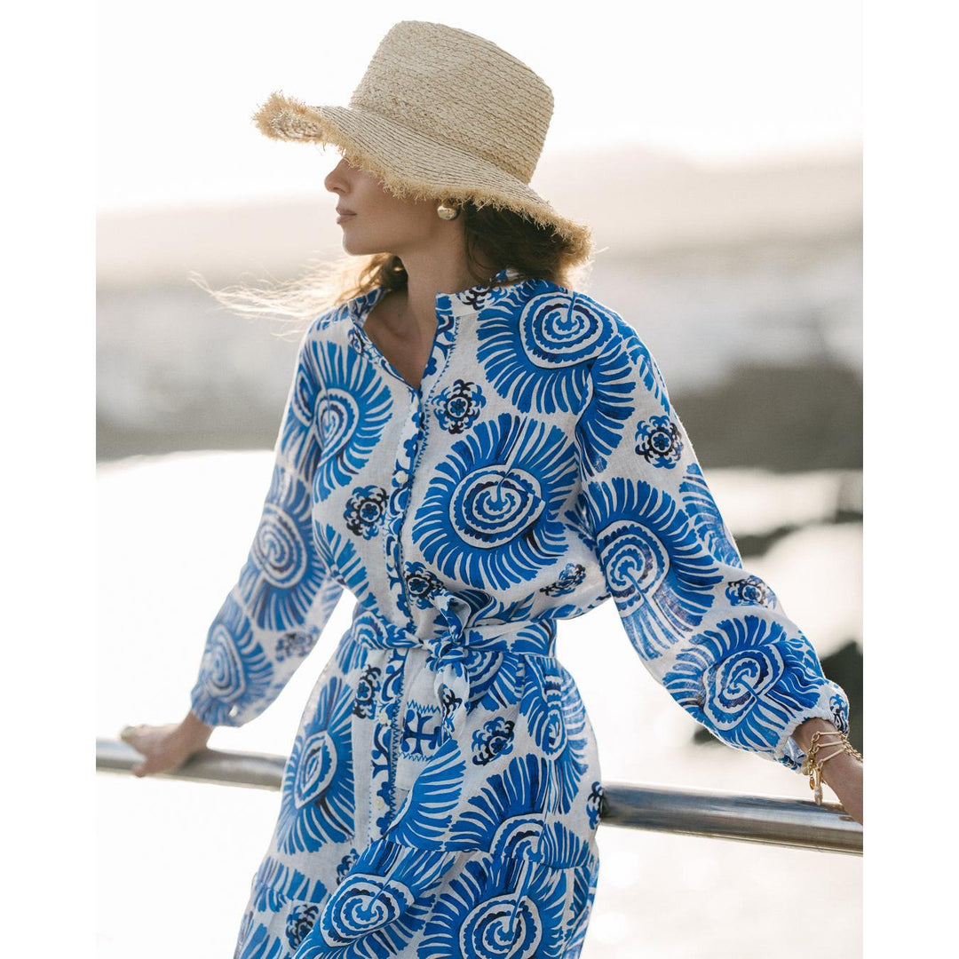 Ferinando Fusco Frou Frou Shirt Dress-Women's Clothing-Bali-S/M-Kevin's Fine Outdoor Gear & Apparel