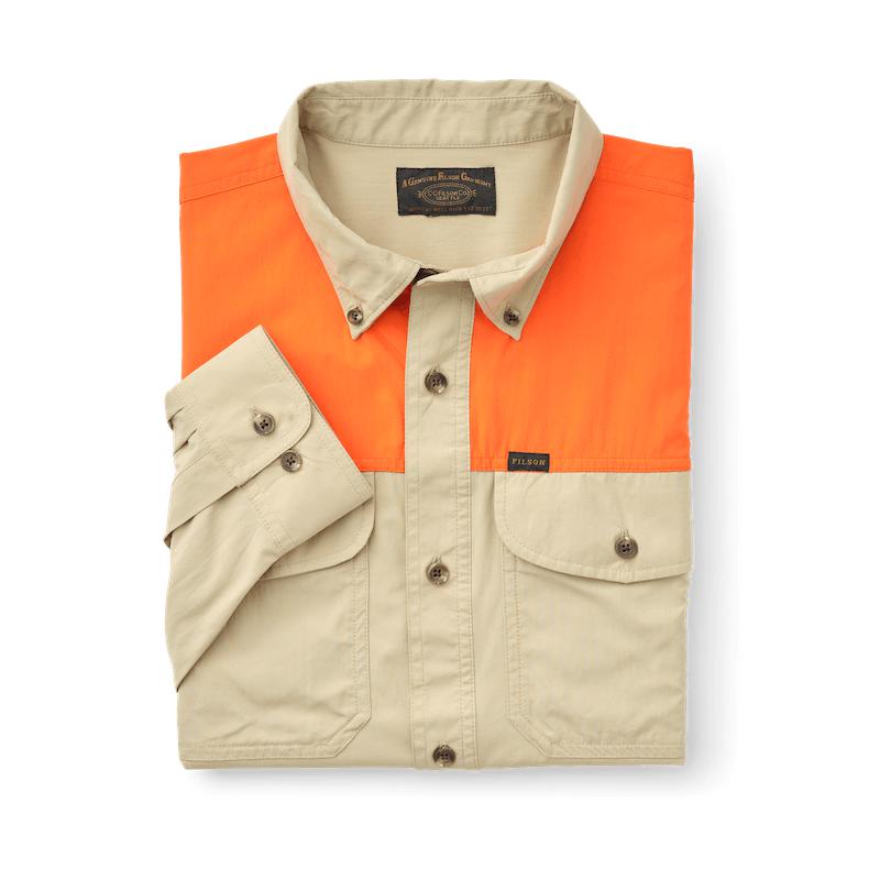 Filson Sportsman's Shirt-Men's Clothing-Twill / Blaze Orange-M-Kevin's Fine Outdoor Gear & Apparel