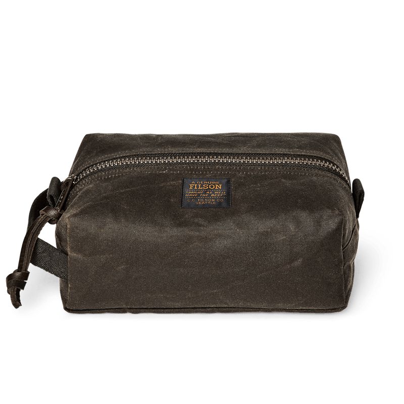 Filson Tin Cloth Waxed Canvas Travel Kit-Luggage-OTTER GREEN-Kevin's Fine Outdoor Gear & Apparel