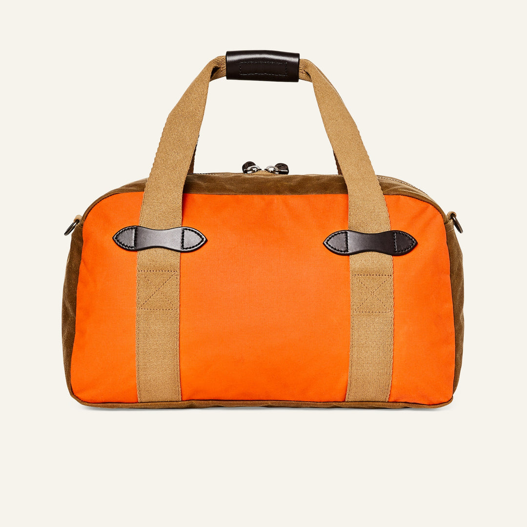 Filson Tin Cloth Small Duffle Bag-Luggage-Dark Tan/ Flame-Kevin's Fine Outdoor Gear & Apparel