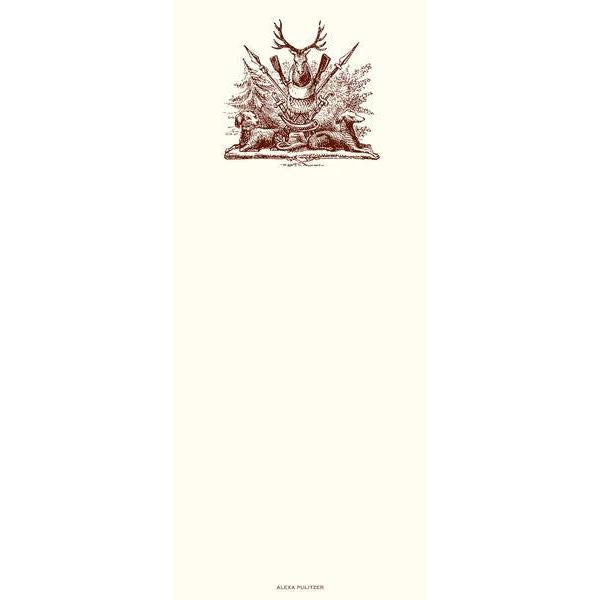 Long Note Pad by Alexa Pulitzer-Home/Giftware-Hunting Crest-Kevin's Fine Outdoor Gear & Apparel