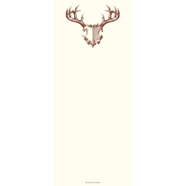 Long Note Pad by Alexa Pulitzer-Home/Giftware-ANTLER MOUNT-Kevin's Fine Outdoor Gear & Apparel