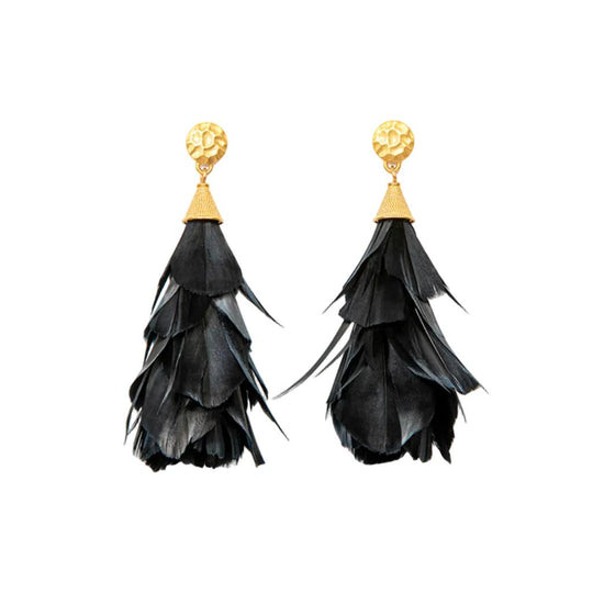 Brackish Parades Goose Feather Earrings-Jewelry-Statement-Kevin's Fine Outdoor Gear & Apparel
