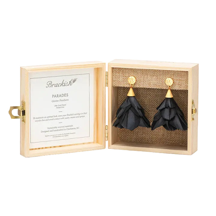Brackish Parades Goose Feather Earrings-Jewelry-Kevin's Fine Outdoor Gear & Apparel