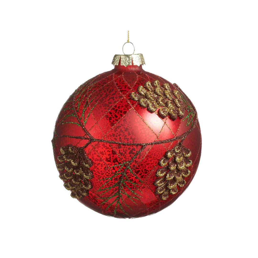 5" Mercury Glass Pinecone Ball Ornament-Home/Giftware-Kevin's Fine Outdoor Gear & Apparel