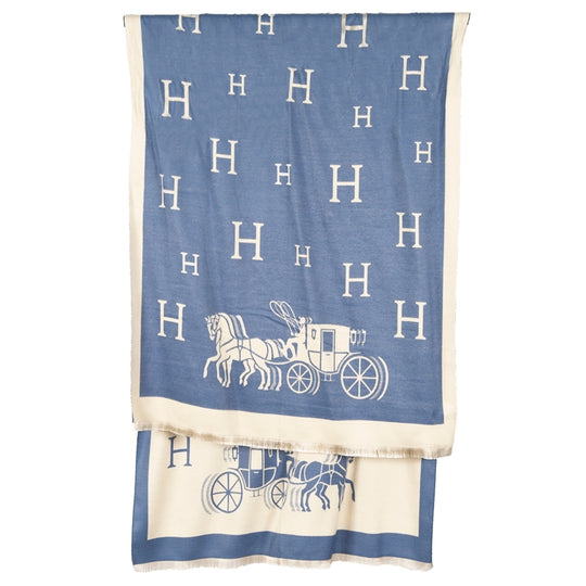 Equestrain with Horse & Carriage Wrap-Women's Accessories-Navy-Kevin's Fine Outdoor Gear & Apparel