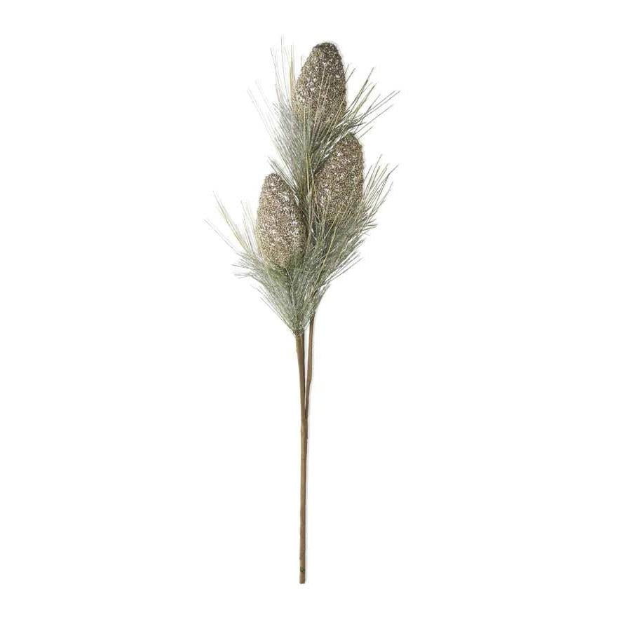 33" Gold Glitter Pinecone Spray-Home/Giftware-Kevin's Fine Outdoor Gear & Apparel