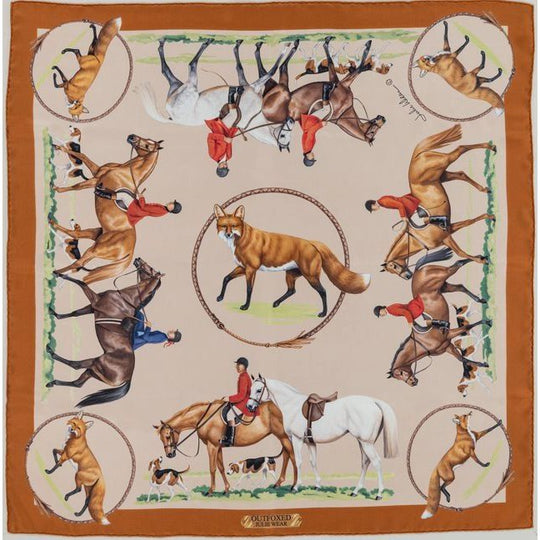 Fox Hunt Scarf-Women's Accessories-Tan 36"-Kevin's Fine Outdoor Gear & Apparel