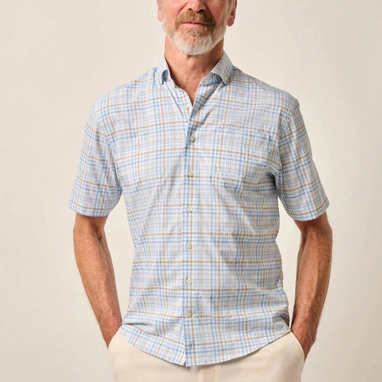 Johnnie-O Macks Short Sleeve Performance Button Up Shirt-Men's Clothing-Kevin's Fine Outdoor Gear & Apparel