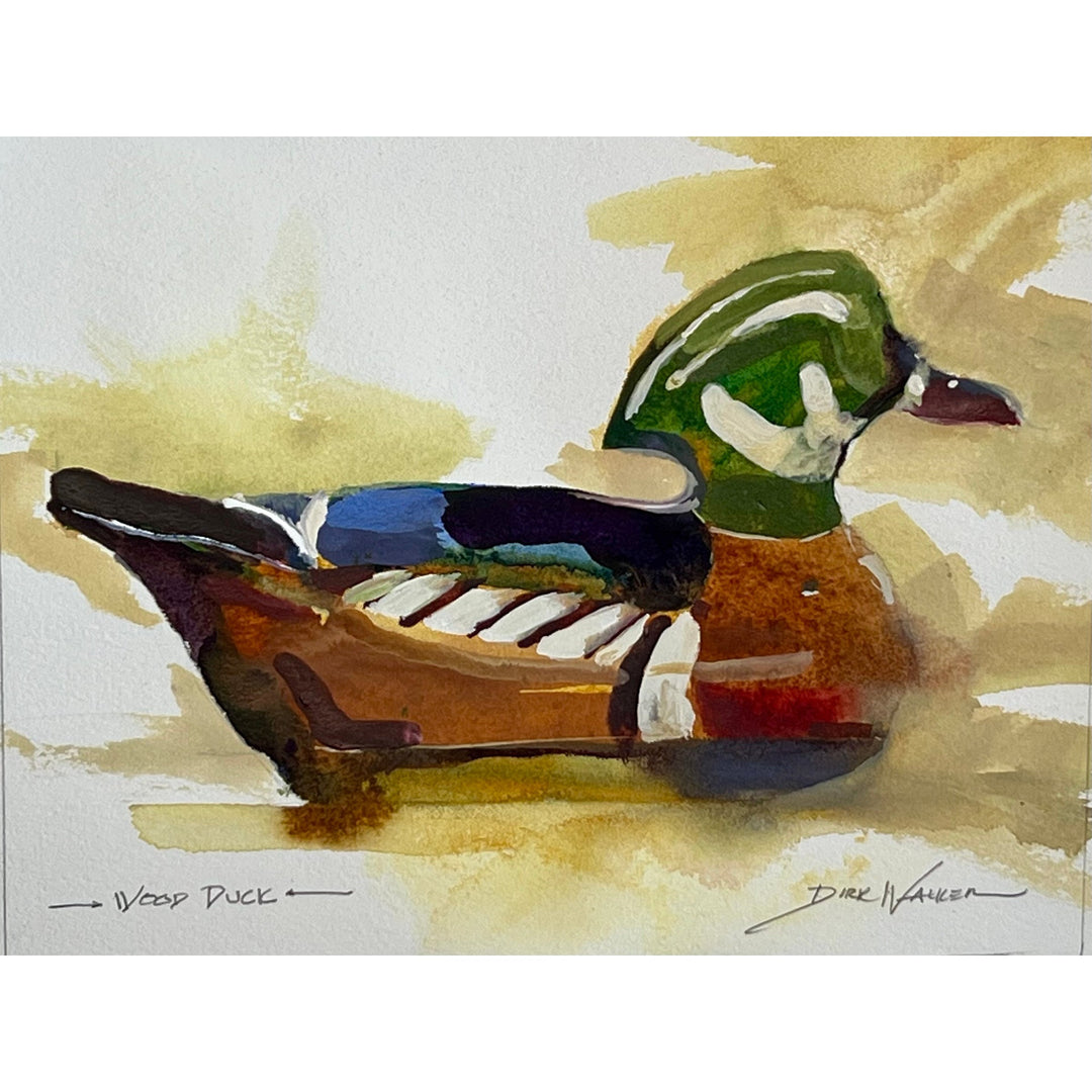 "Hand Carved Duck Decoys Wood Duck" Painting by Dirk Walker-Home/Giftware-Kevin's Fine Outdoor Gear & Apparel