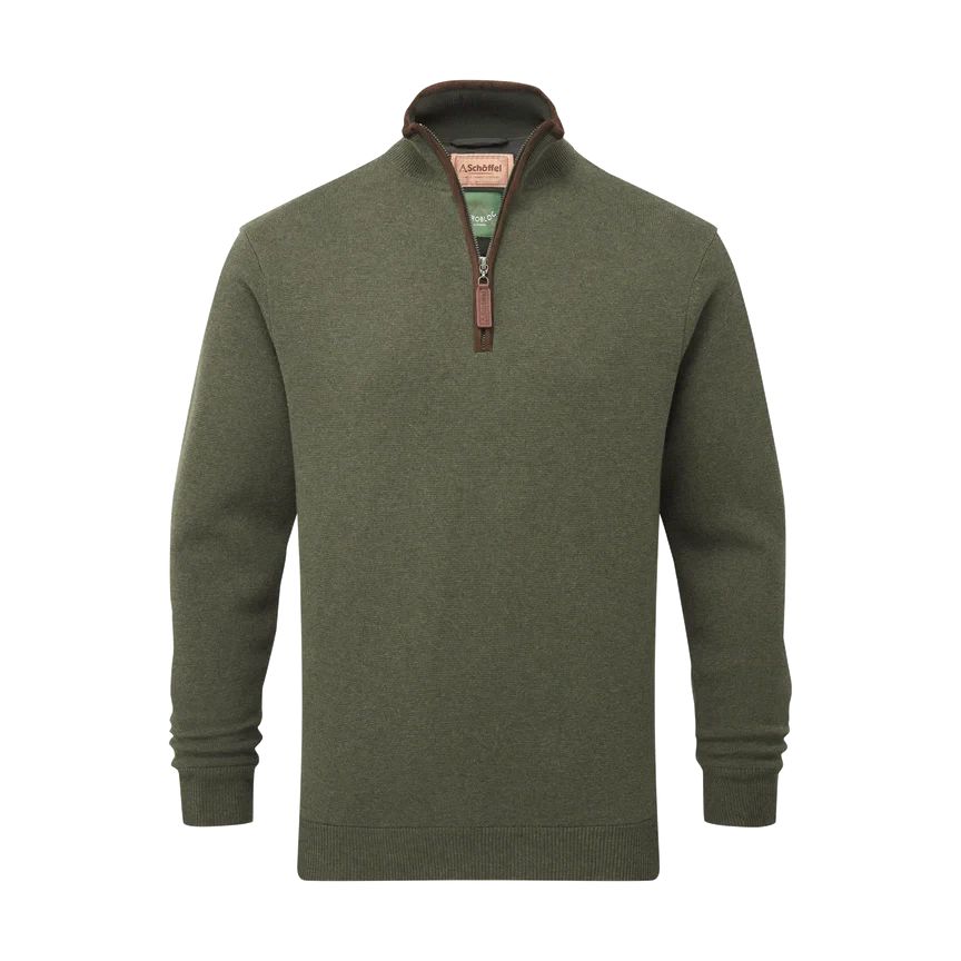 Schoffel Men's Angus Aerobloc 1/4 zip-Men's Clothing-Woodland-S-Kevin's Fine Outdoor Gear & Apparel