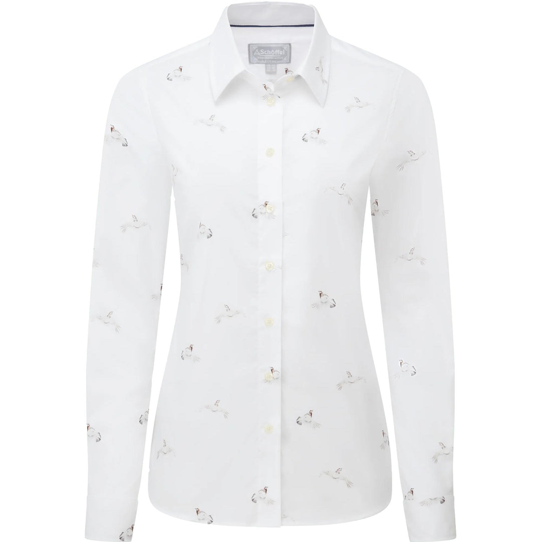Schoffel Ladies Norfolk Shirt-Women's Clothing-Ptarmigan-US4/UK8-Kevin's Fine Outdoor Gear & Apparel