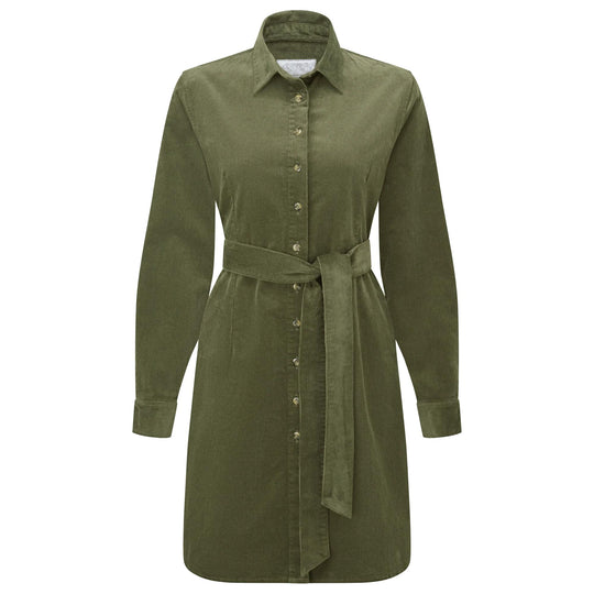Schoffel Ladies Sage Cord Dress-Women's Clothing-Dark Sage-US4/UK8-Kevin's Fine Outdoor Gear & Apparel