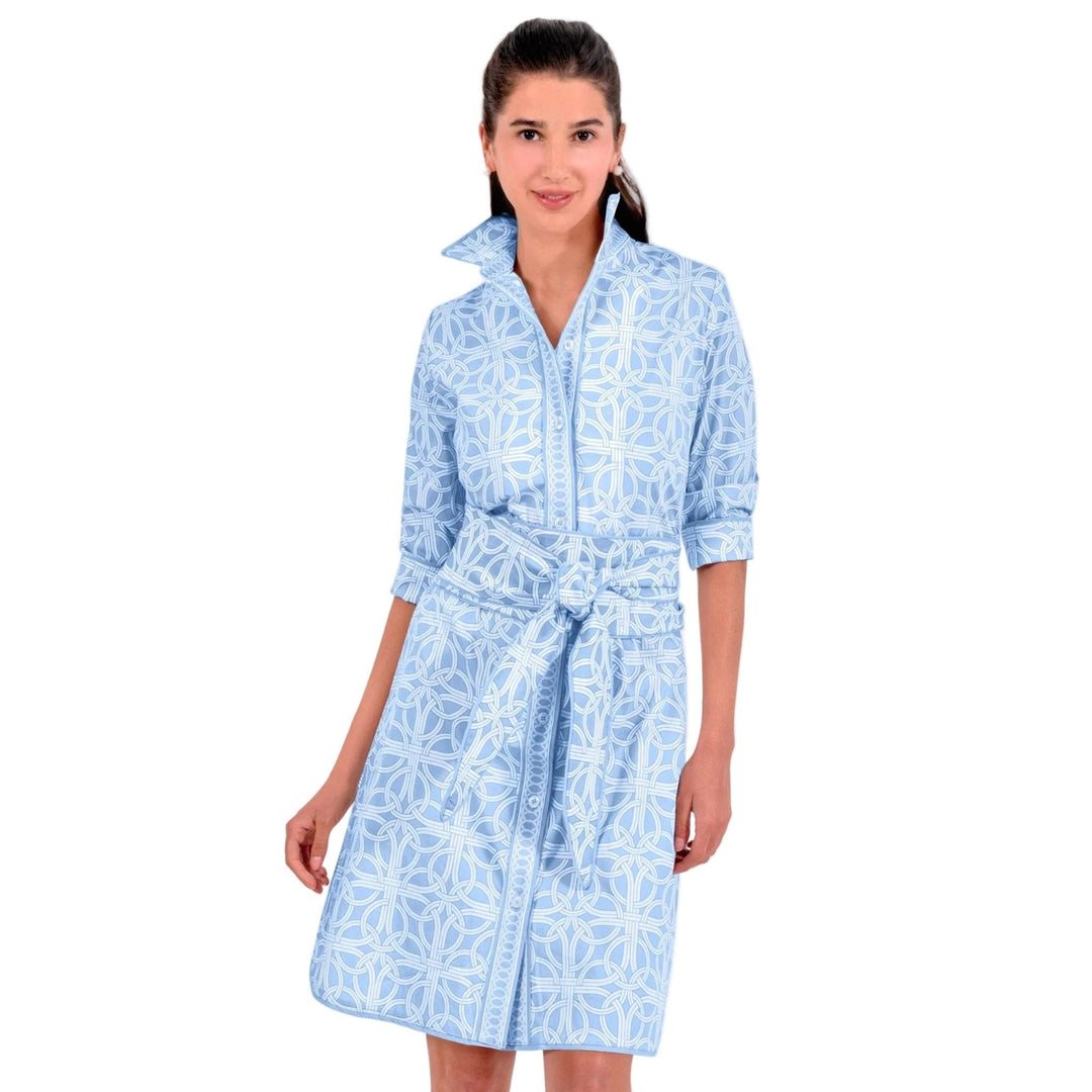 Gretchen Scott Shirt Tails Long Dress-Women's Clothing-Periwinkle-L-Kevin's Fine Outdoor Gear & Apparel