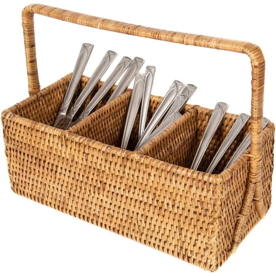 3 Section Caddy/Cutlery Holder with Handle-Home/Giftware-Kevin's Fine Outdoor Gear & Apparel