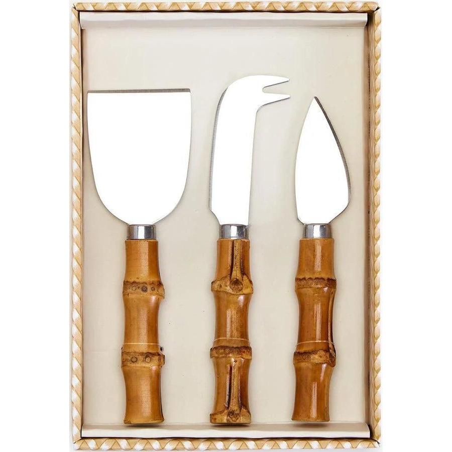 Natural Bamboo Handle Cheese Knives (Set of 3)-Home/Giftware-Kevin's Fine Outdoor Gear & Apparel