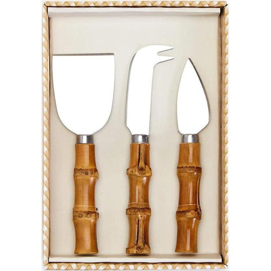 Natural Bamboo Handle Cheese Knives (Set of 3)-Home/Giftware-Kevin's Fine Outdoor Gear & Apparel