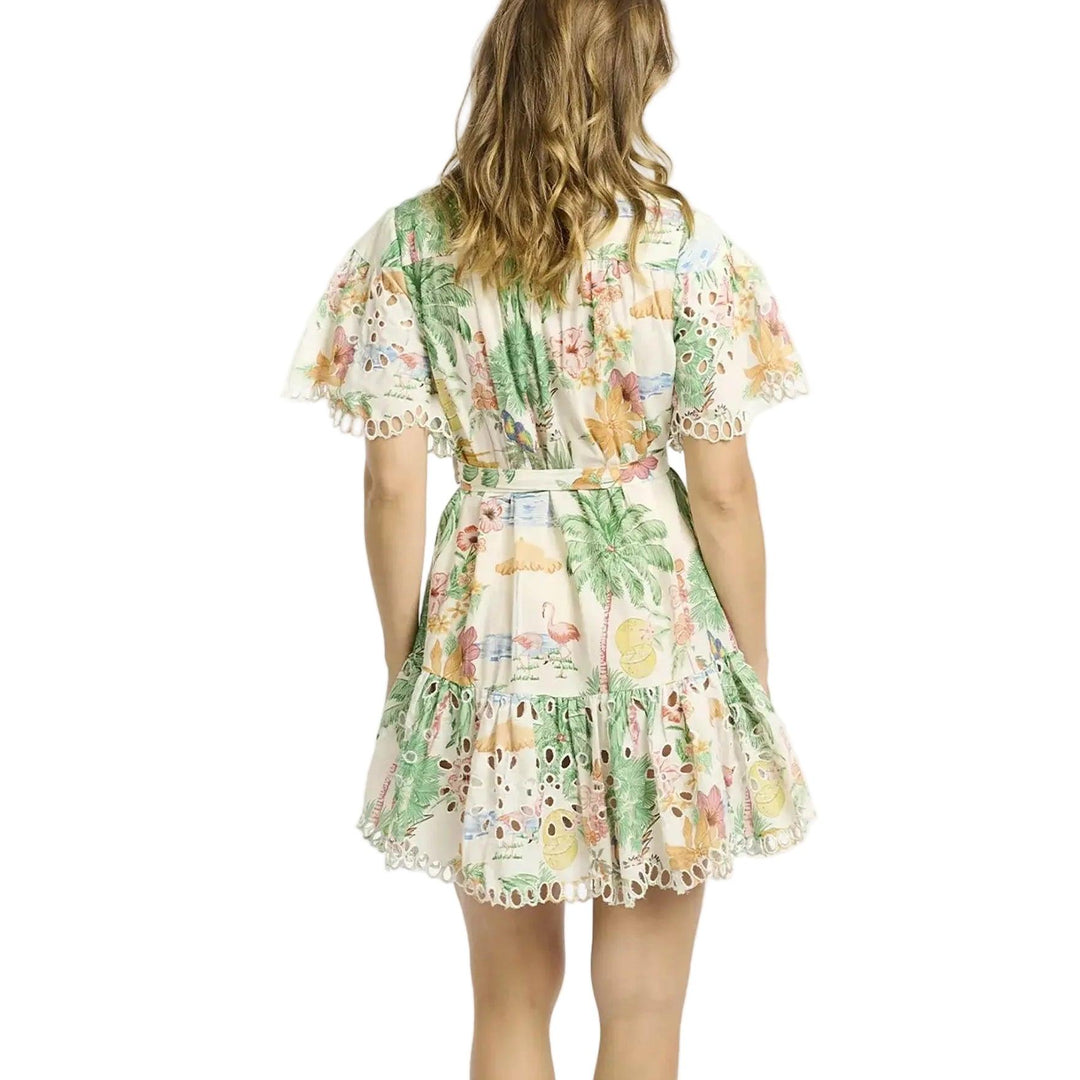 Miss June Alva Printed Short Dress-Women's Clothing-Kevin's Fine Outdoor Gear & Apparel