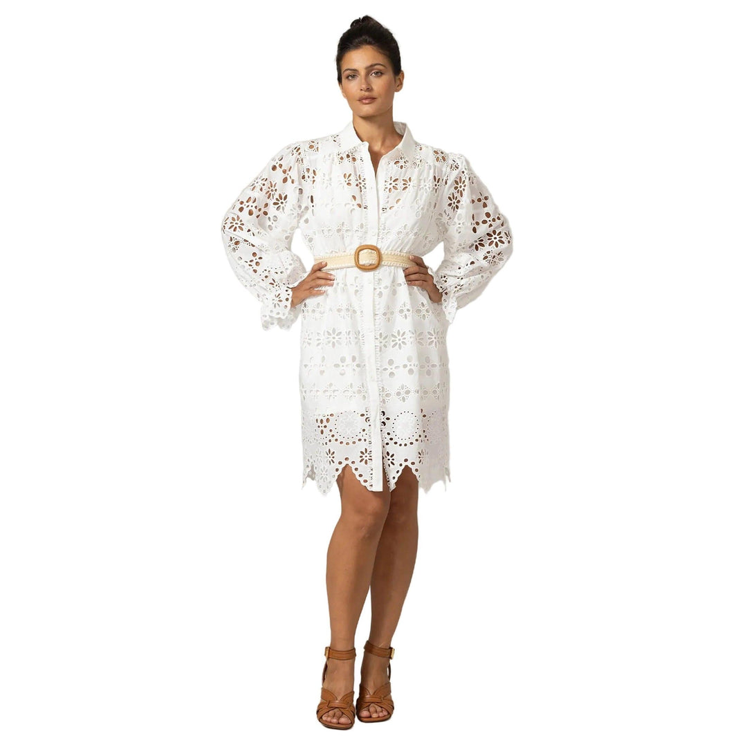Miss June Sloane Dress-Women's Clothing-White-One Size-Kevin's Fine Outdoor Gear & Apparel