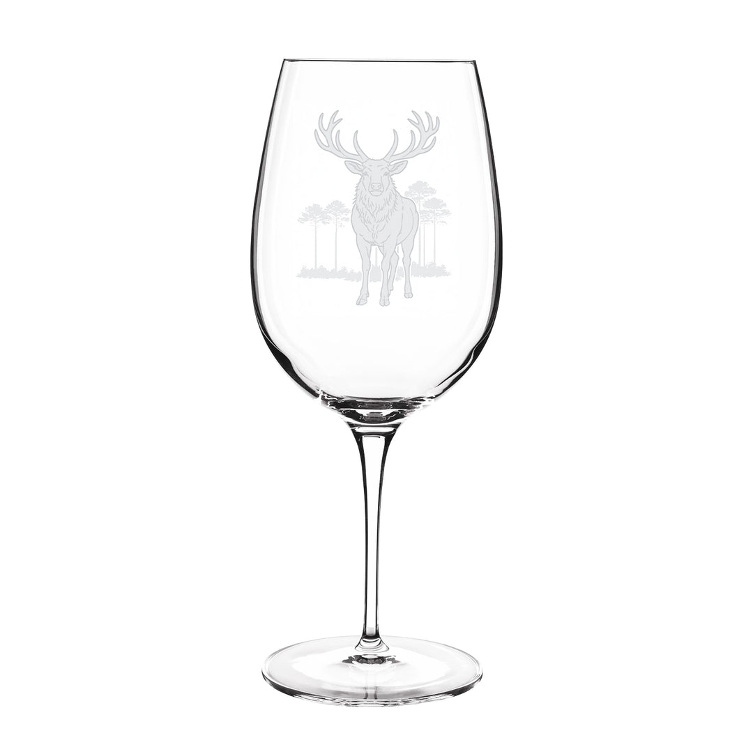 Kevin's Etched Crystal Red Wine Glass-Home/Giftware-Stag-Kevin's Fine Outdoor Gear & Apparel