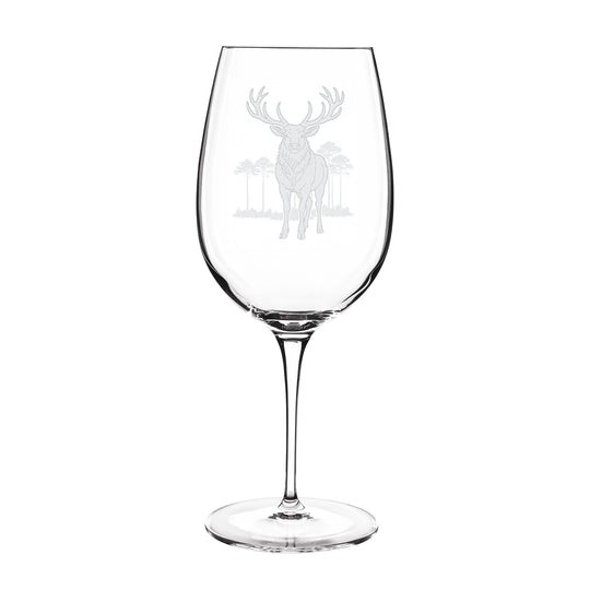 Kevin's Etched Crystal Red Wine Glass-Home/Giftware-Stag-Kevin's Fine Outdoor Gear & Apparel