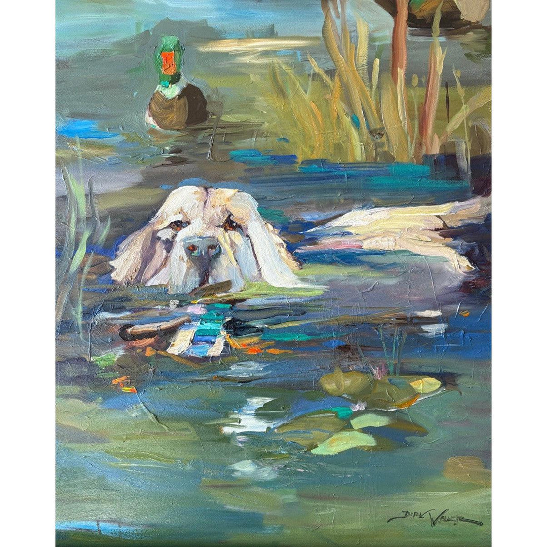 "He Lives For The Water" Painting by Dirk Walker-Home/Giftware-Kevin's Fine Outdoor Gear & Apparel