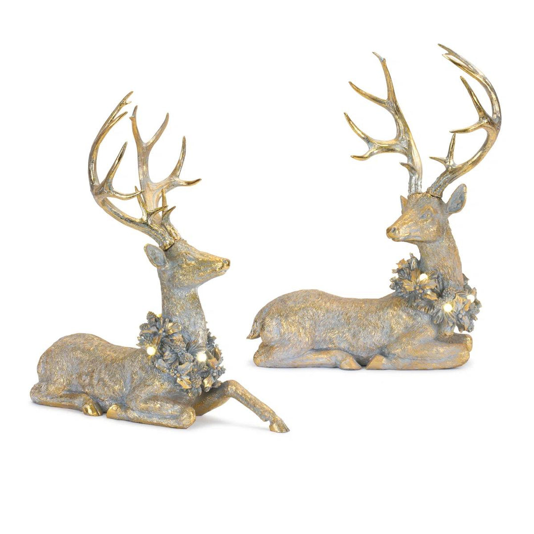 Resin Deer w/ LED Light (Set of 2)-Home/Giftware-Kevin's Fine Outdoor Gear & Apparel